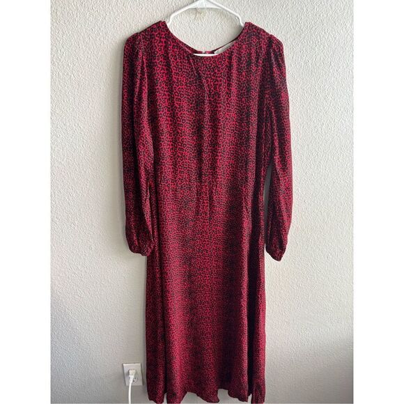 ❤️LOFT Animal Print MIDI Dress - Picture 2 of 5